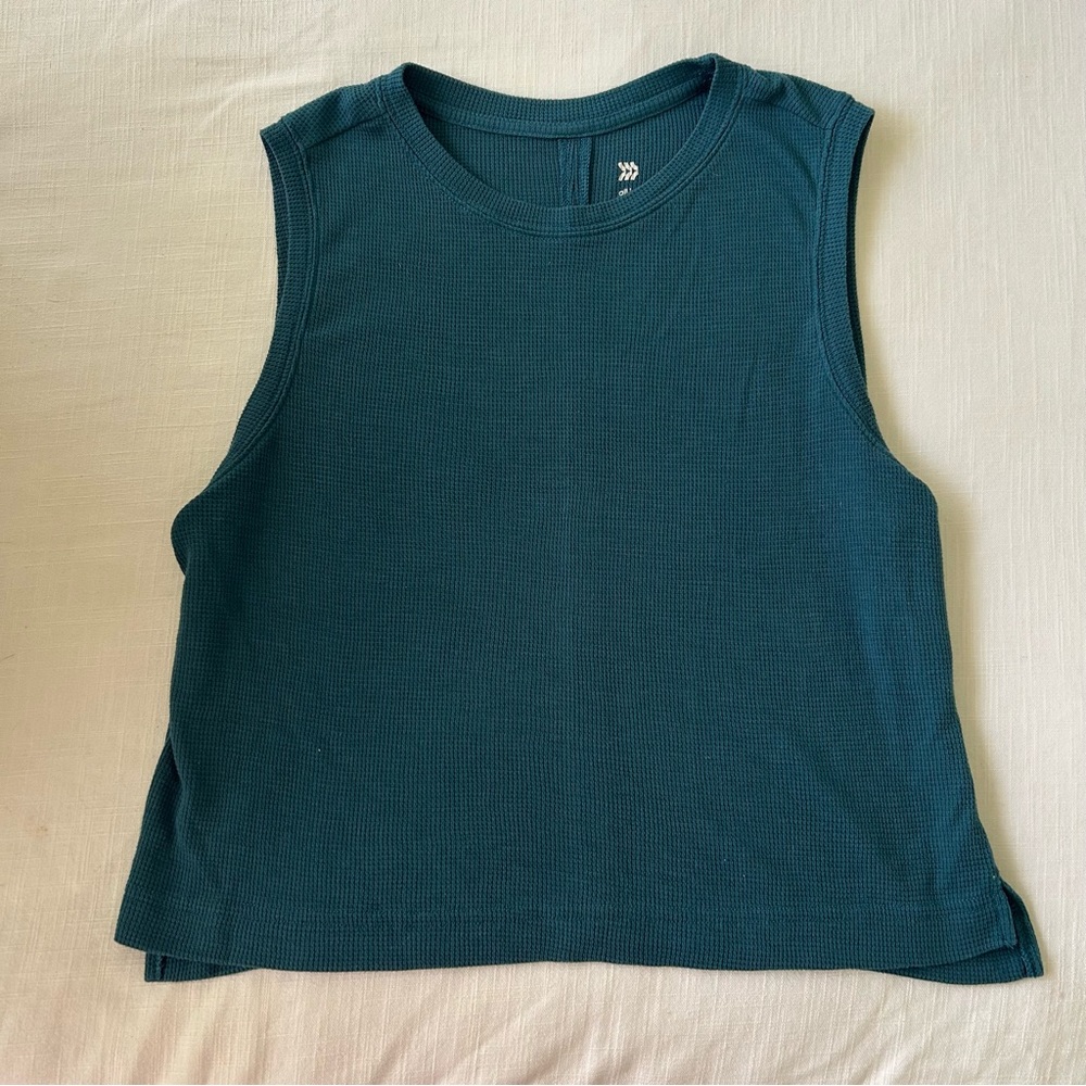 All in Motion Sleeveless Dark Teal Muscle Tee
